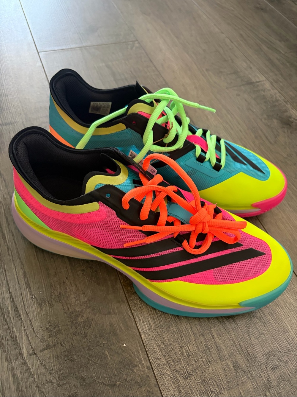 adidas Adizero Select 3.0 Low Lucid Pink Preloved Lime JR8281 Men 11 WMN 12